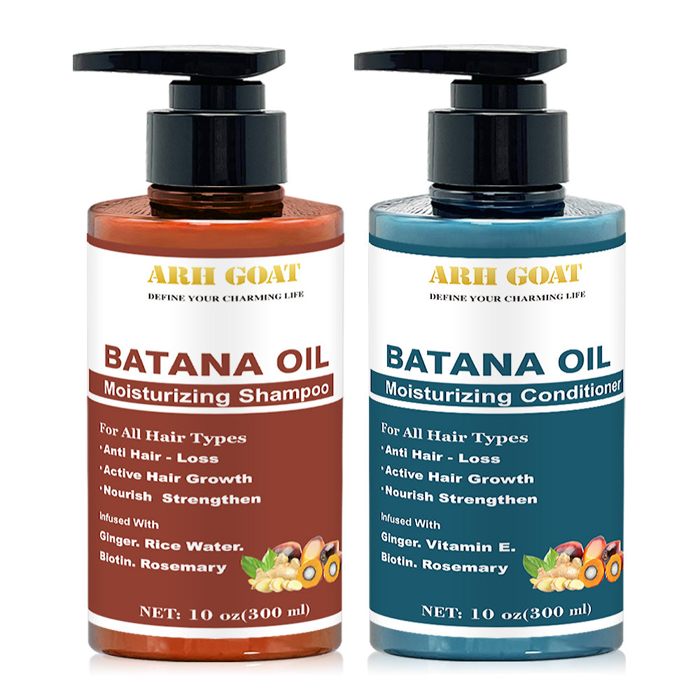 ARHGOAT Batana Oil Shampoo & Conditioner Set 10oz/300ml
