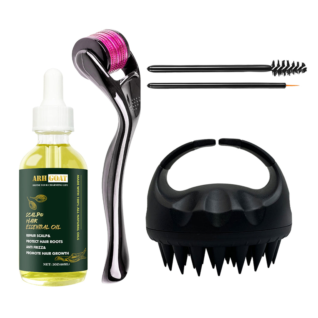 ARHGOAT Hair Growth Oil Scalp Serum - Premium Value Kit