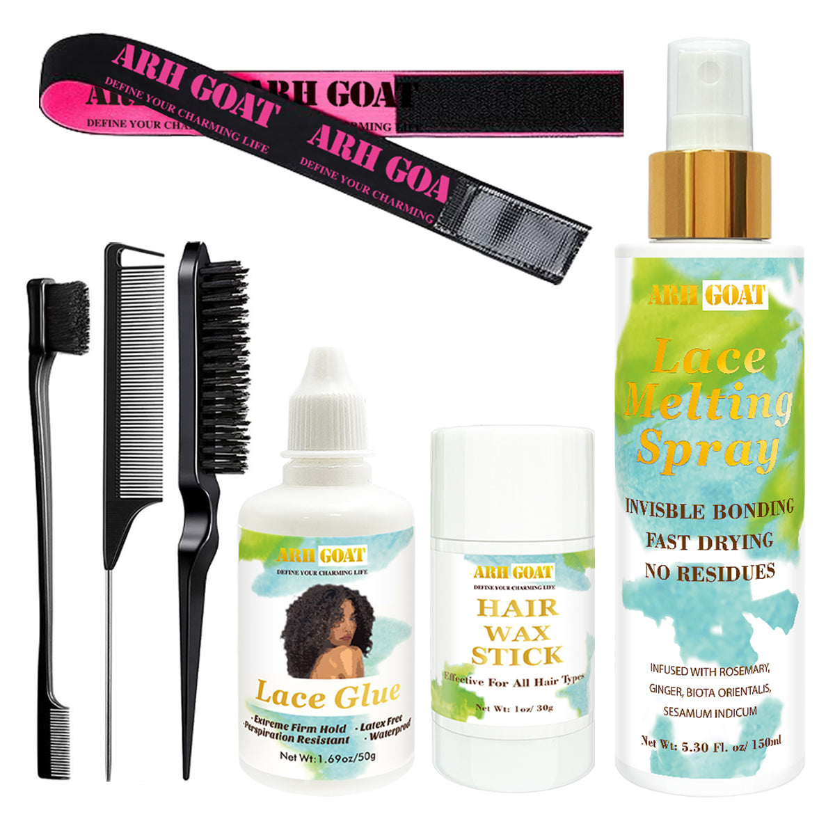 ARHGOAT Hair Styling & Wig Install Premium Kit