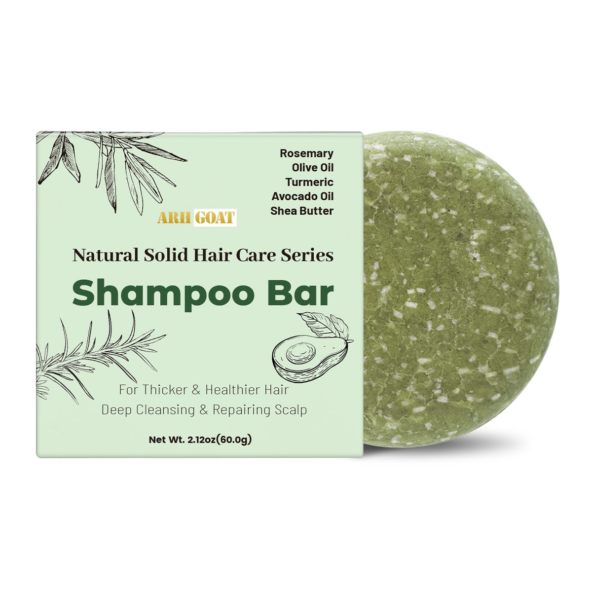 ARHGOAT Shampoo Bar 2.12oz/60g