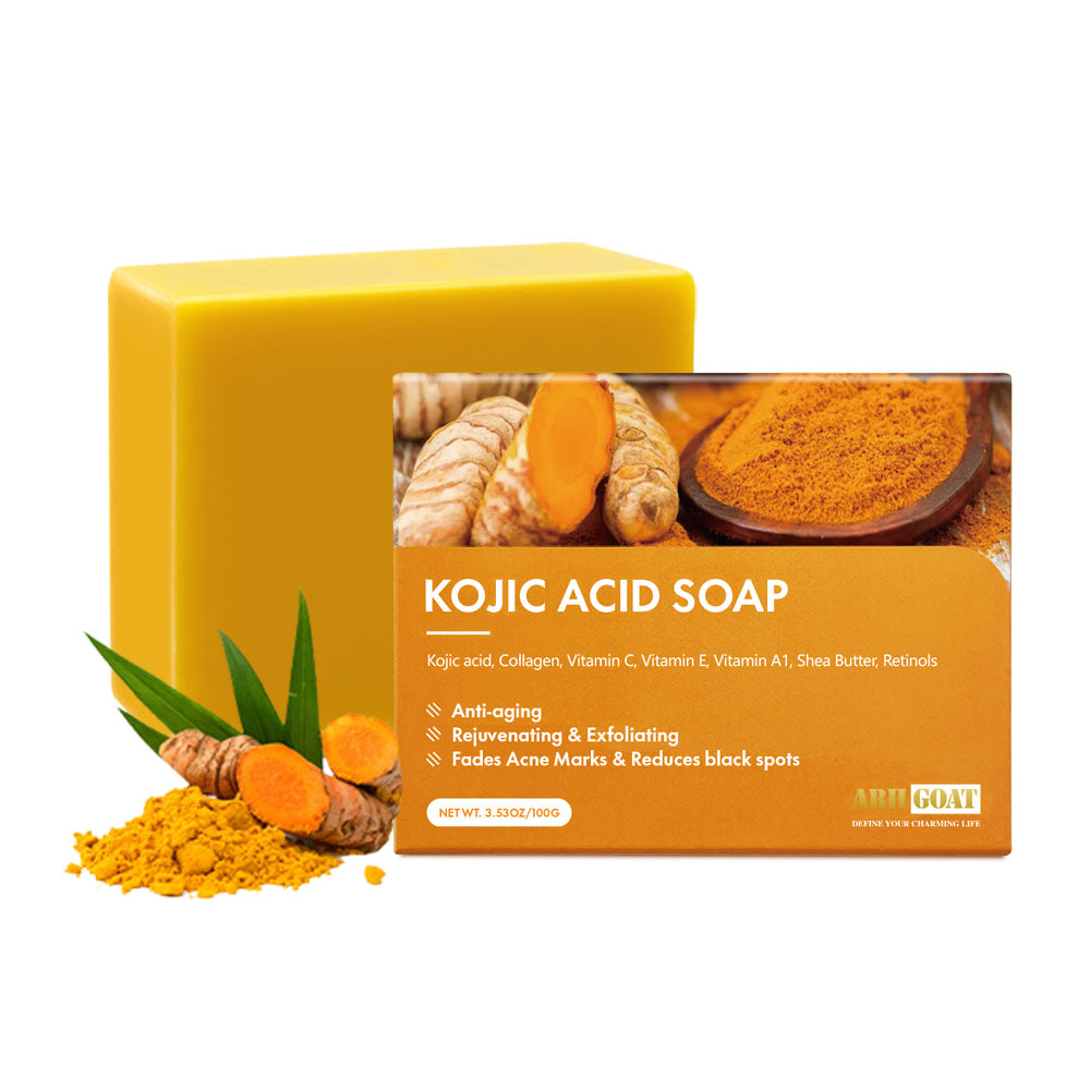 ARHGOAT Turmeric Kojic Acid Soap 1 Bar - 100g, Basic
