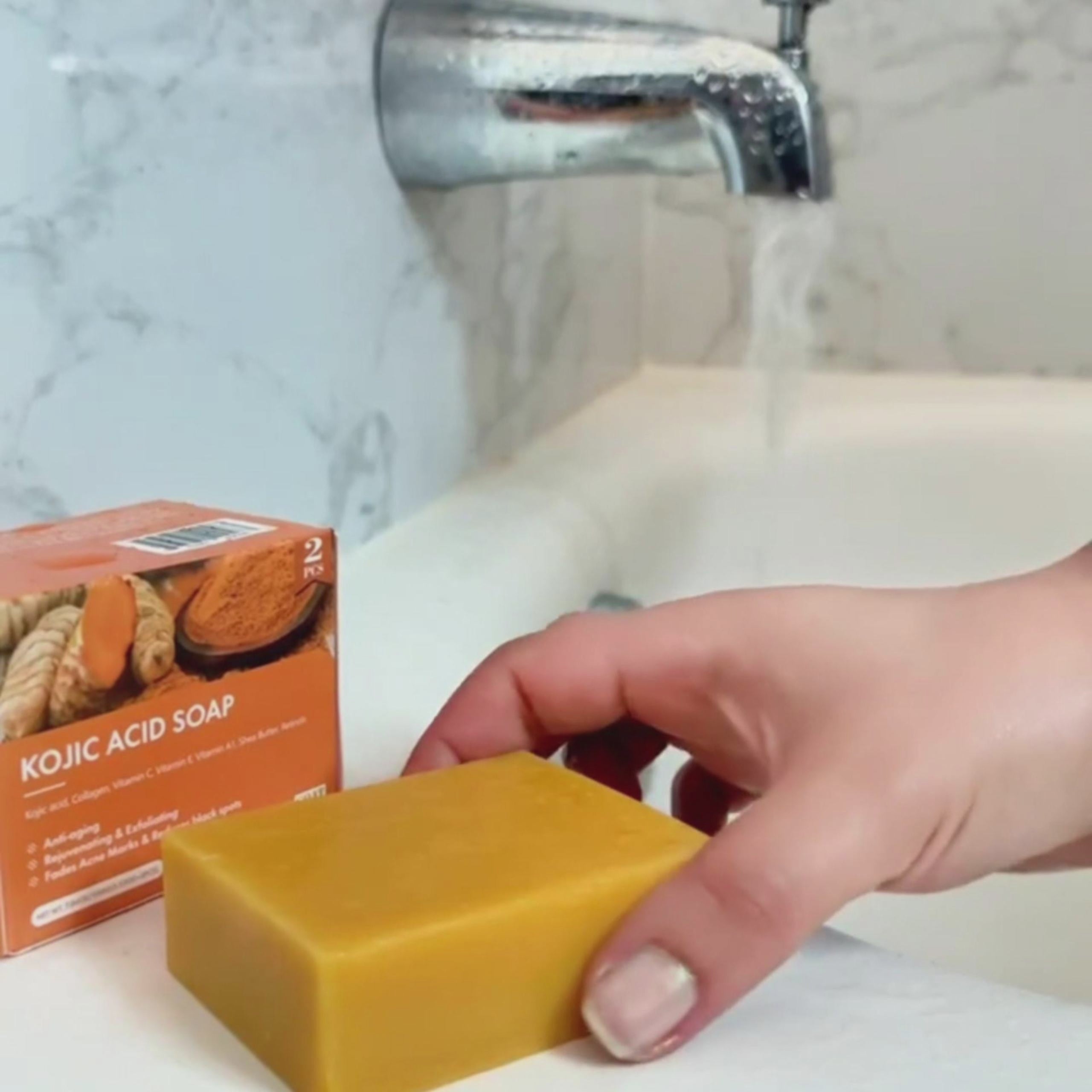 ARHGOAT Turmeric Kojic Acid Soap