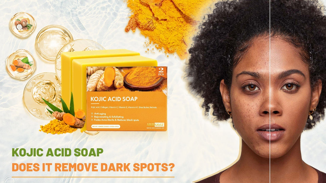 ARHGOAT Turmeric Kojic Acid Soap For Dark Spots