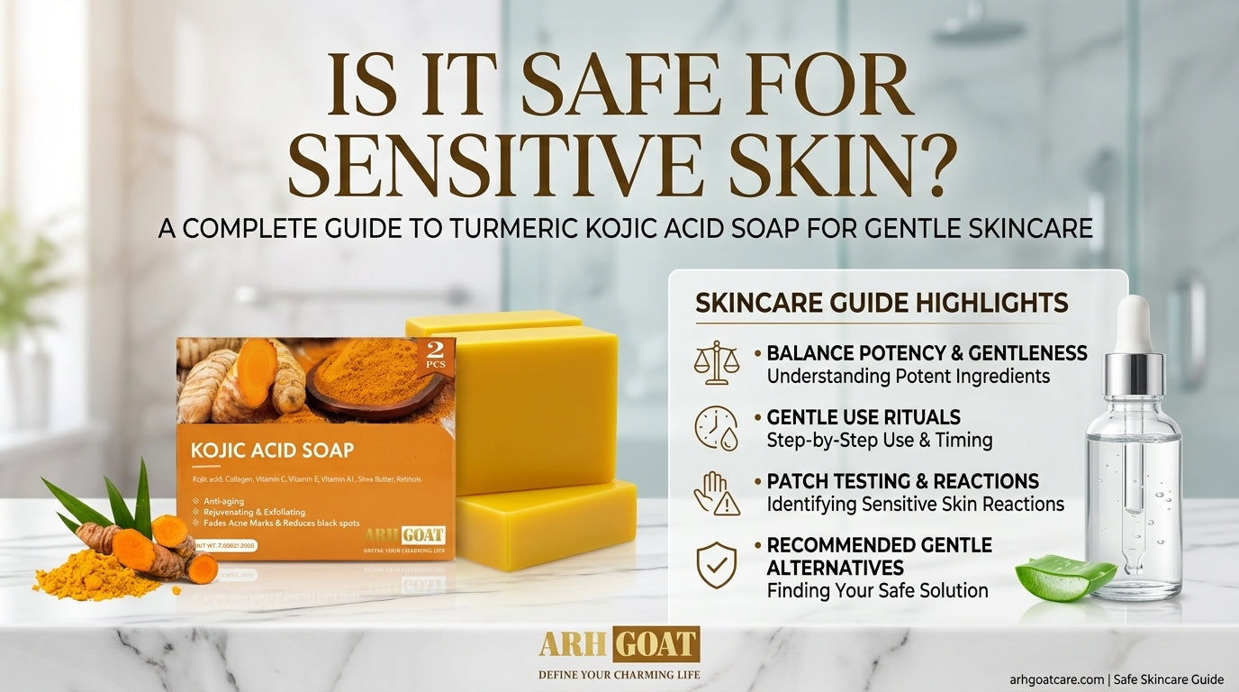 Is it Safe for Sensitive Skin? ARHGOAT Turmeric Kojic Acid Soap: Safe Skincare Guide