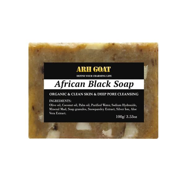 ARHGOAT African Black Soap - 3.53oz/100g