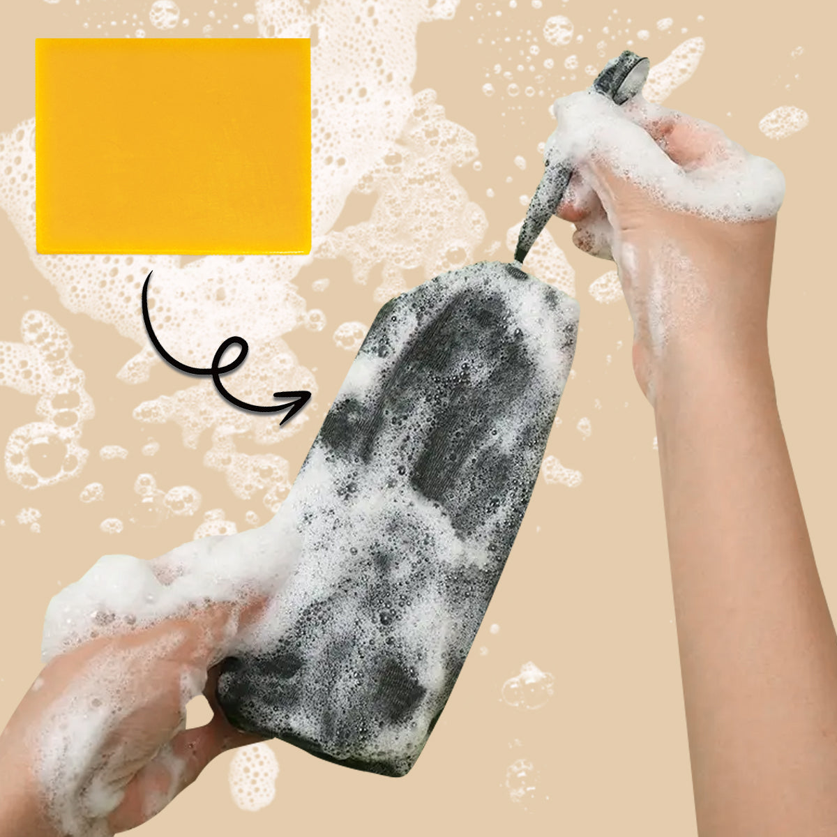 ARHGOAT Skin Lightening Kojic Acid Soap 7.06oz + Soap Foaming Bag