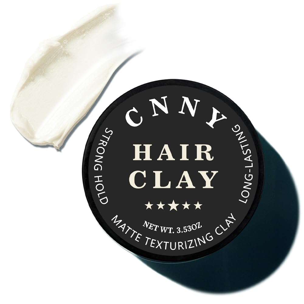 CNNY Men's Hair Styling Clay 3.53oz/100g, Natural Ingredients