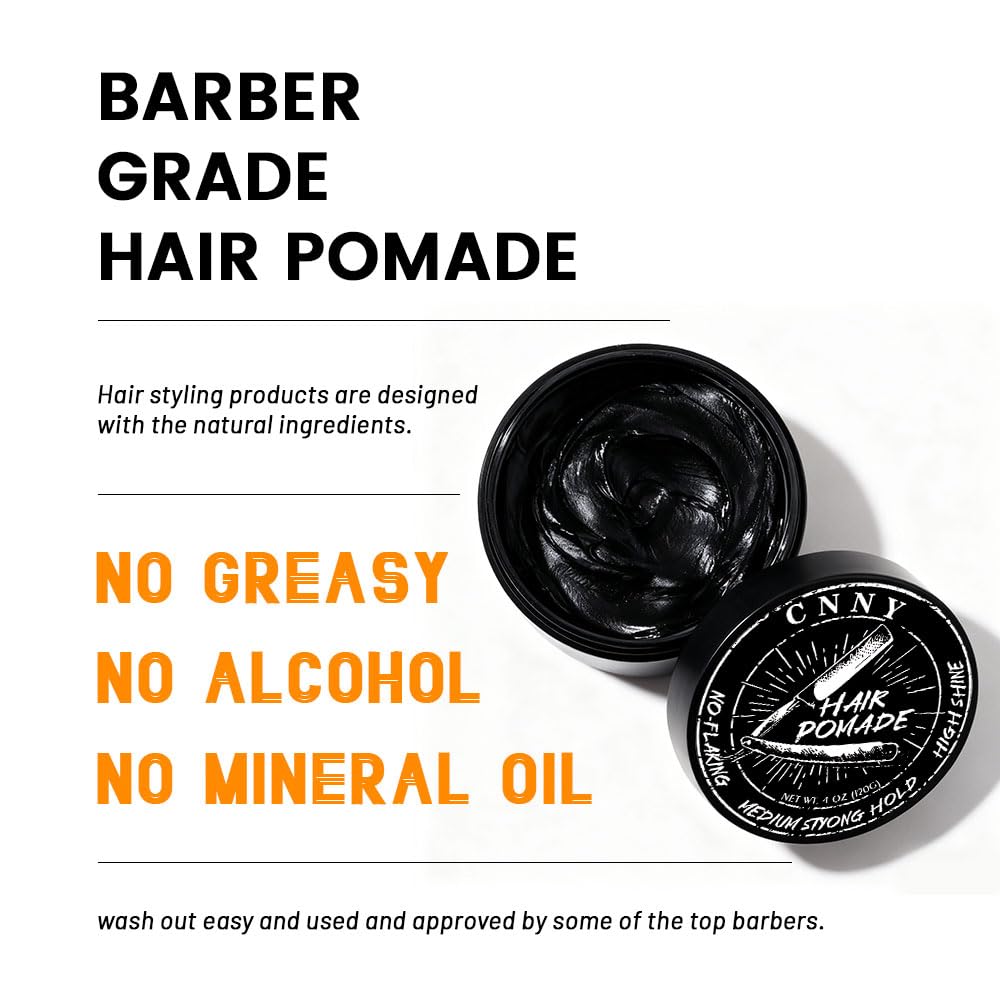 CNNY Hair Styling Pomade 4oz/120g, Barber Grade Pomade