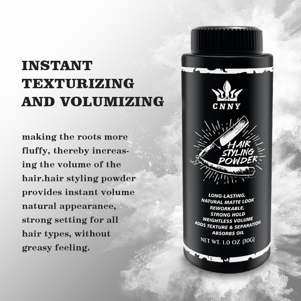 CNNY Hair Styling Powder 1oz/30g, Instant Texture & Thickening for Men